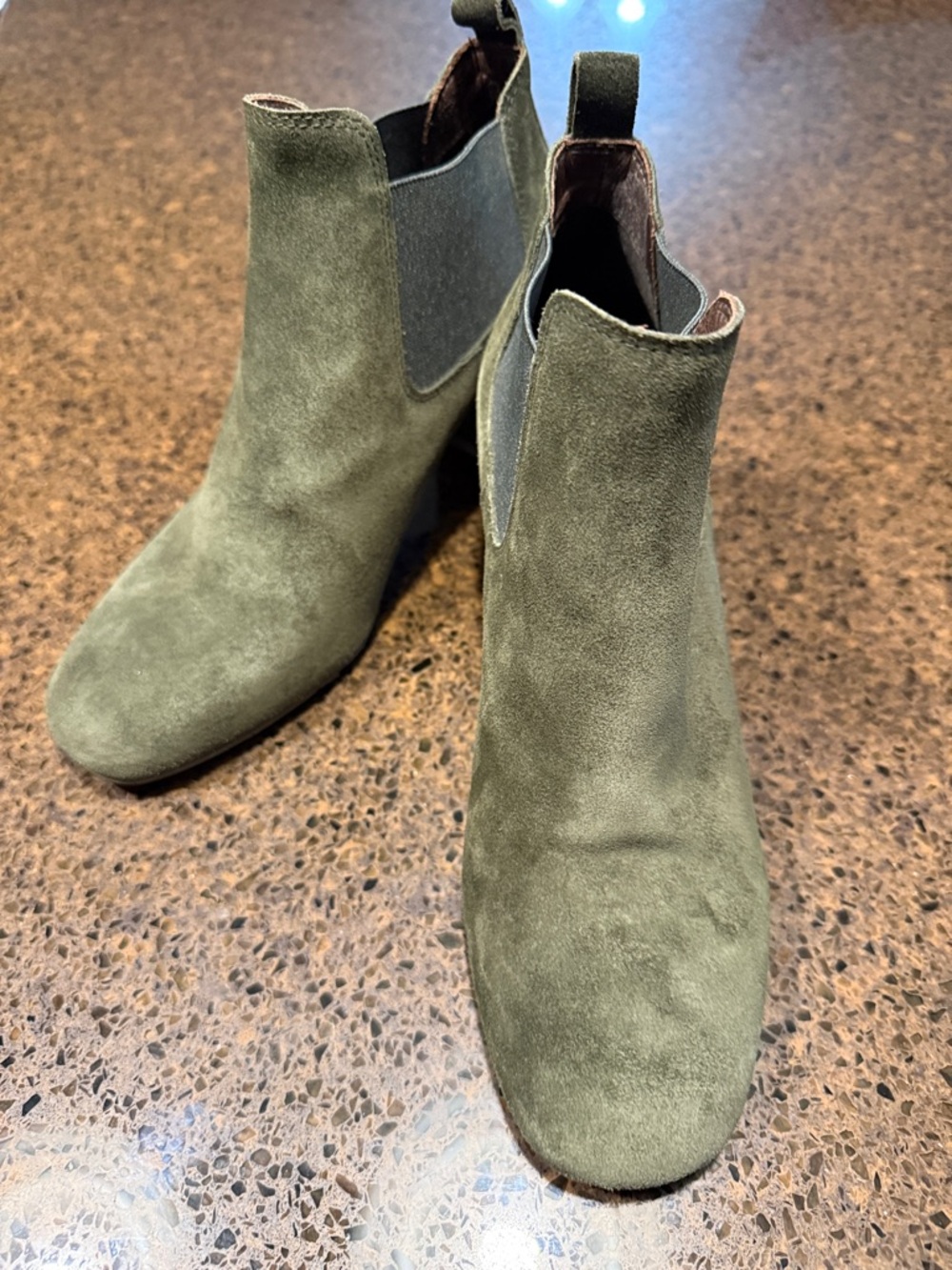 Pedro Garcia Dark Green Suede Boots
